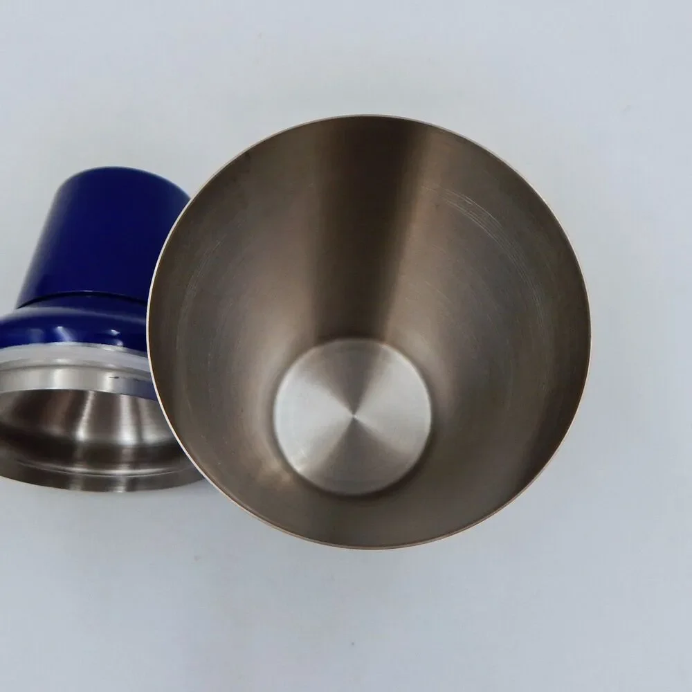 Jonathan Adler SCALA 18 oz Aluminum Blue Striped Cocktail Shaker Jigger NIB